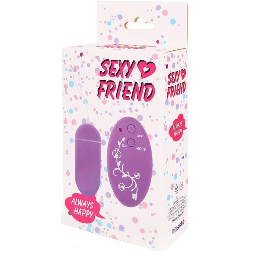 Виброяйцо с беспроводным управлением Sexy Friend фиолетовое