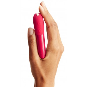 Перезаряжаемый мини-вибратор We-Vibe Tango X вишнёвый (иной угол)