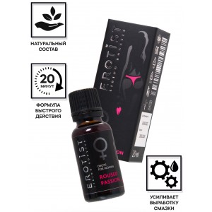 Возбуждающие капли Erotist ROUSED PASSION, для женщин, 20мл (иной угол)