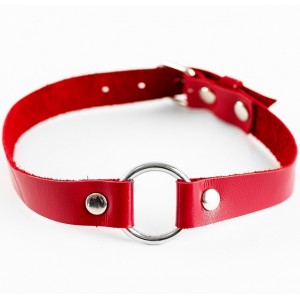 Чокер из натуральной кожи Red (иной угол)