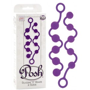 Анальные цепочки из силикона фиолетовые Posh