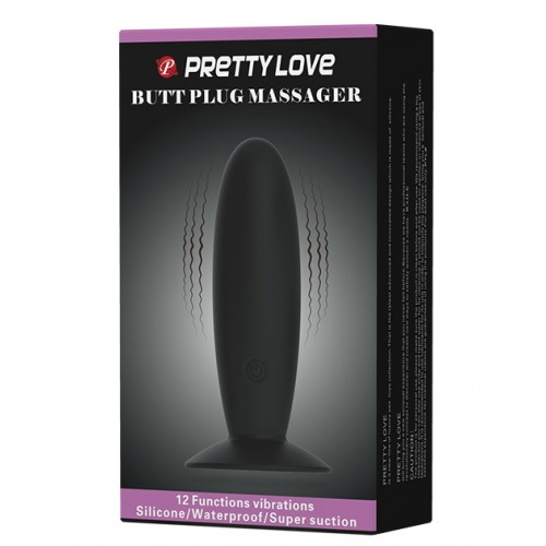 Анальная пробка с 12 режимами вибрации