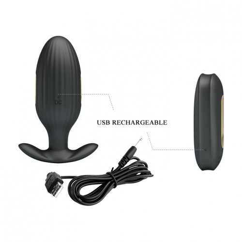 Анальная пробка ДУ с электростимуляцией Royal Pleasure