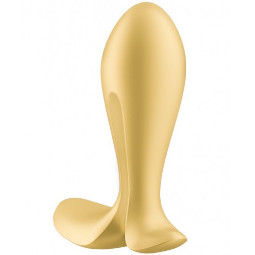Анальный вибратор Satisfyer Intensity Plug, силикон, золотой, 9 см