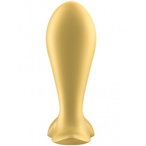 Анальный вибратор Satisfyer Intensity Plug, силикон, золотой, 9 см