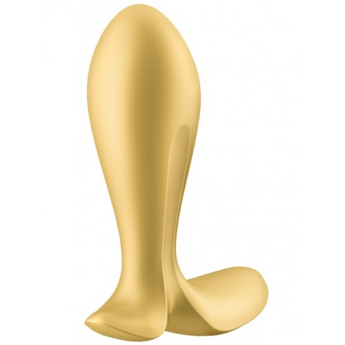 Анальный вибратор Satisfyer Intensity Plug, силикон, золотой, 9 см