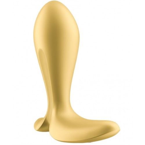 Анальный вибратор Satisfyer Intensity Plug, силикон, золотой, 9 см