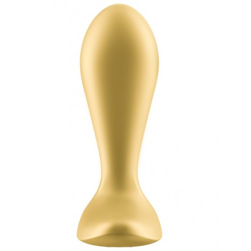 Анальный вибратор Satisfyer Intensity Plug, силикон, золотой, 9 см