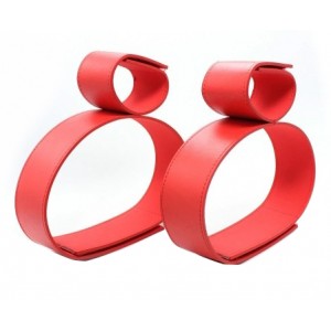 Фиксаторы рук к бёдрам красные (иной угол)