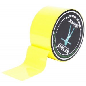 Бандажная лента My love желтая (иной угол)