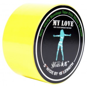 Бандажная лента My love желтая