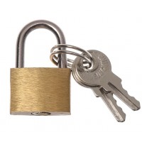 Замок металлический золотистый