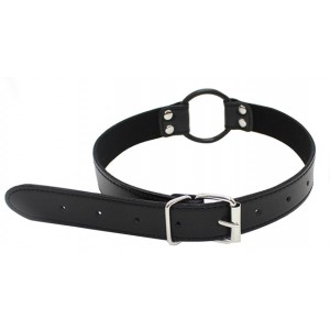 Кляп кольцо-расширитель черный (иной угол)