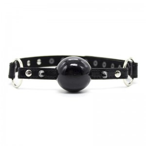 Кляп-шар силиконовый черный 4 см Кляп-шар силиконовый черный 4 см (иной угол)