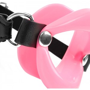 Кляп-губы нежно-розового цвета Notabu (иной угол)