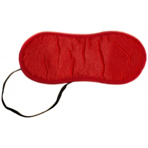 Красная маска на глаза Love Mask Bondage (иной угол)