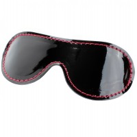 Маска из лаковой кожи с красным подкладом