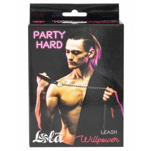 Металлический поводок для БДСМ аксессуаров Party Hard Willpower