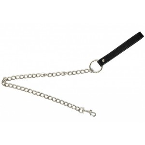 Металлический поводок для БДСМ аксессуаров Party Hard Willpower (иной угол)