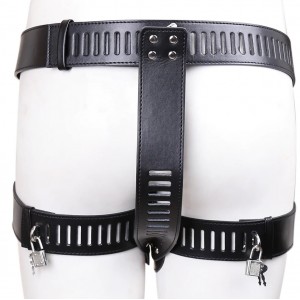 Женский пояс верности черного цвета (иной угол)