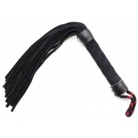 Черная плеть замшевая 