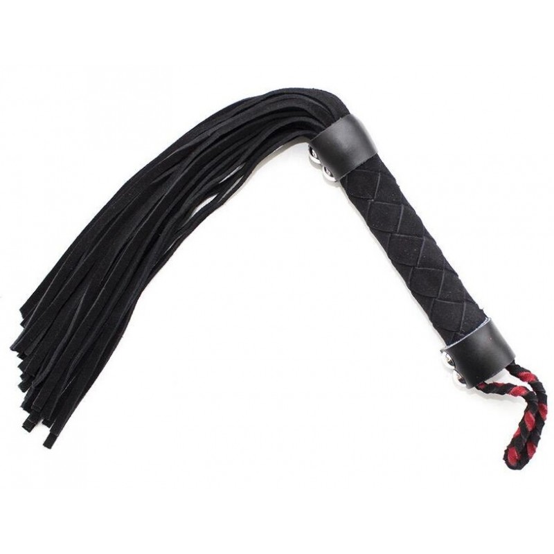 Черная плеть замшевая 