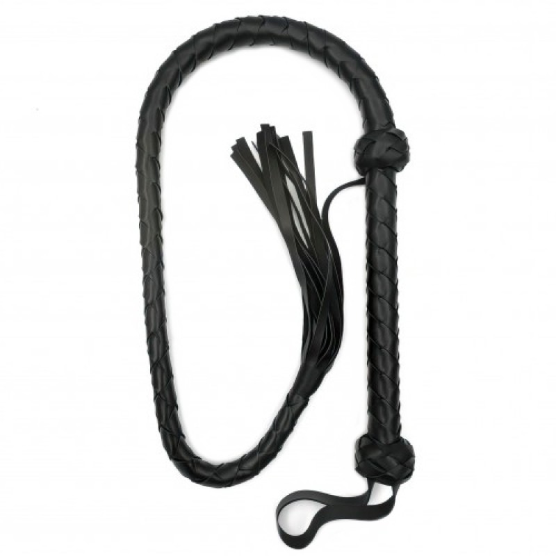 Длинный черный кнут 121 см