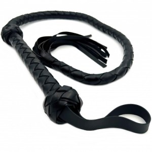 Длинный черный кнут 121 см (иной угол)