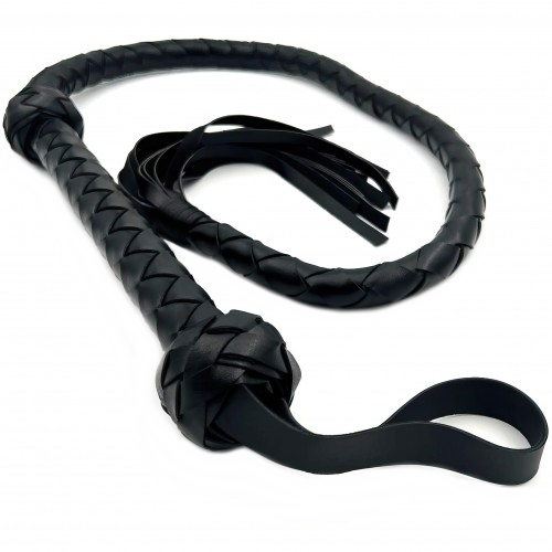 Длинный черный кнут 121 см