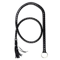 Лакированный плетёный кнут 140 см