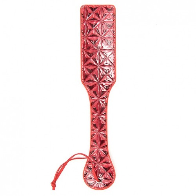 Красный пэдл с принтом