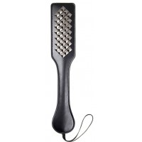 Черный пэдл с серебристыми заклепками