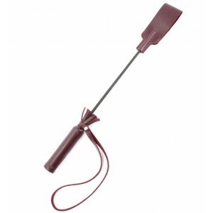 Кожаный стек бордового цвета (иной угол)