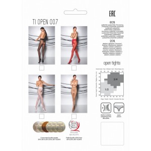 Колготки TIOpen 007 белые разме 3/4 (иной угол)