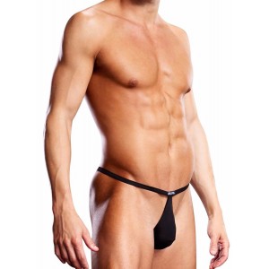 Мужские V-стринги Pouch черного цвета S/M (иной угол)