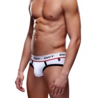 Мужские трусы-брифы на широкой резинке Envy белые S/M