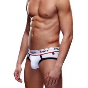 Мужские трусы-брифы на широкой резинке Envy белые S/M