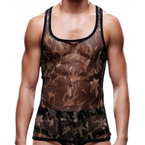 Мужская майка-борцовка в мелкую сетку Envy милитари L/XL