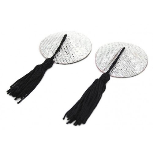 Серебристые пэстисы с черными кисточками