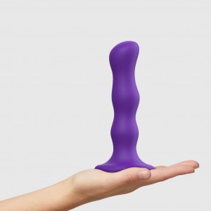 Фаллоимитатор Strap-On-Me Dildo Geisha Ball M фиолетовый 17 см (иной угол)