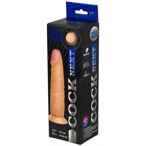 Реалистичный фаллос телесного цвета без мошонки Cock Next 19 см