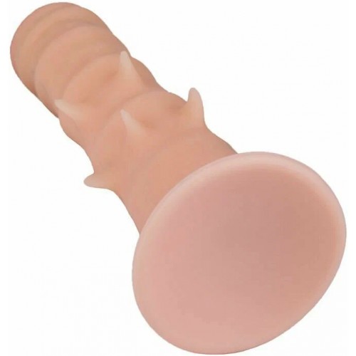 Фаллоимитатор из киберкожи Real Standard со стимулирующими лепестками 21 см