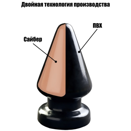 Анальная пробка Magnum 3, чёрная