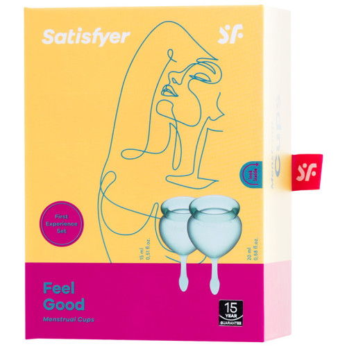 Набор менструальных чаш Satisfyer Feel Good, салатовый