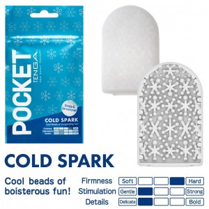 Карманный мастурбатор с охлаждающим эффектом Tenga Pocket Cold Spark (иной угол)