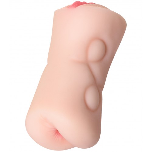 Мастурбатор реалистичный TOYFA Juicy Pussy Rich Fruit, вагина и анус, SoftSkin, телесный