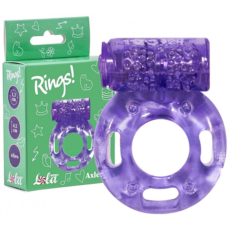 Эрекционное виброкольцо Rings Axle-Pin Purple