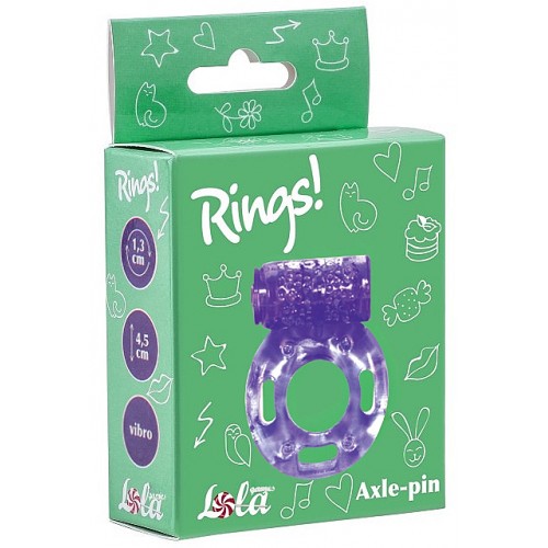 Эрекционное виброкольцо Rings Axle-Pin Purple