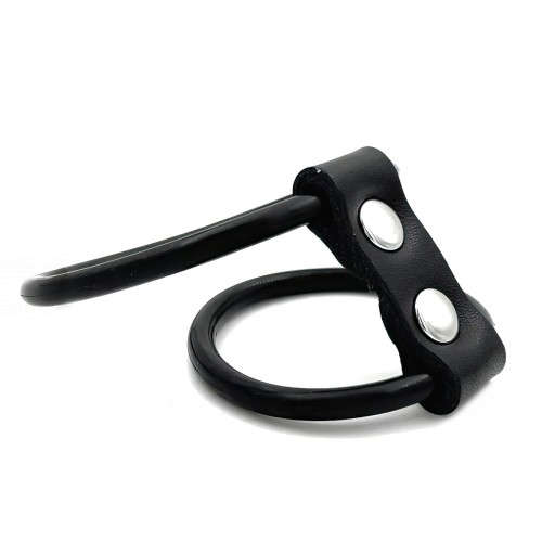 Двойное эрекционное кольцо на пенис и мошонку