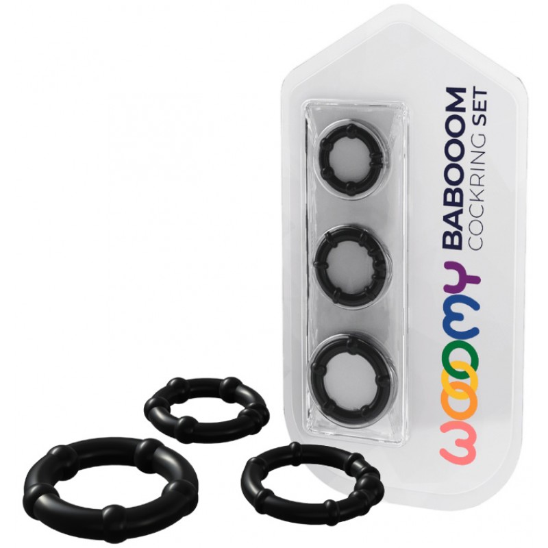 Набор эрекционных колец Babooom Ring Set Black